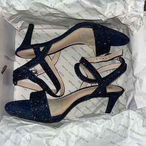 Alex Marie Glittery Midnight Blue Heels Size 8